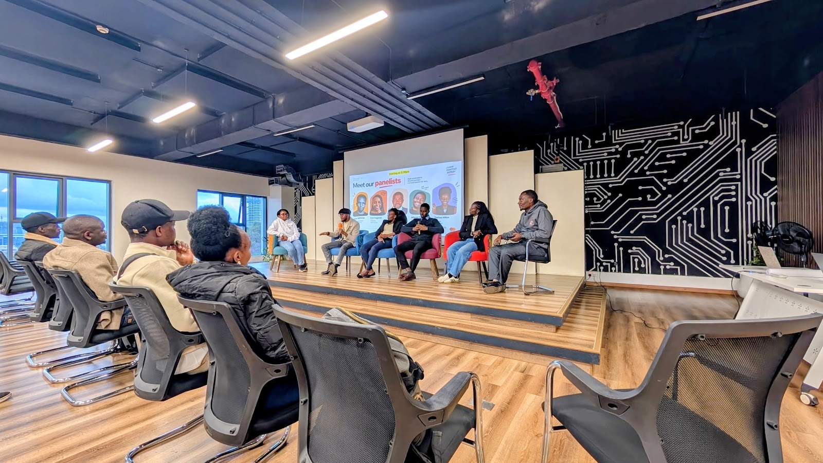 Panel discussion with the audience at the Kenya TUG one-year event